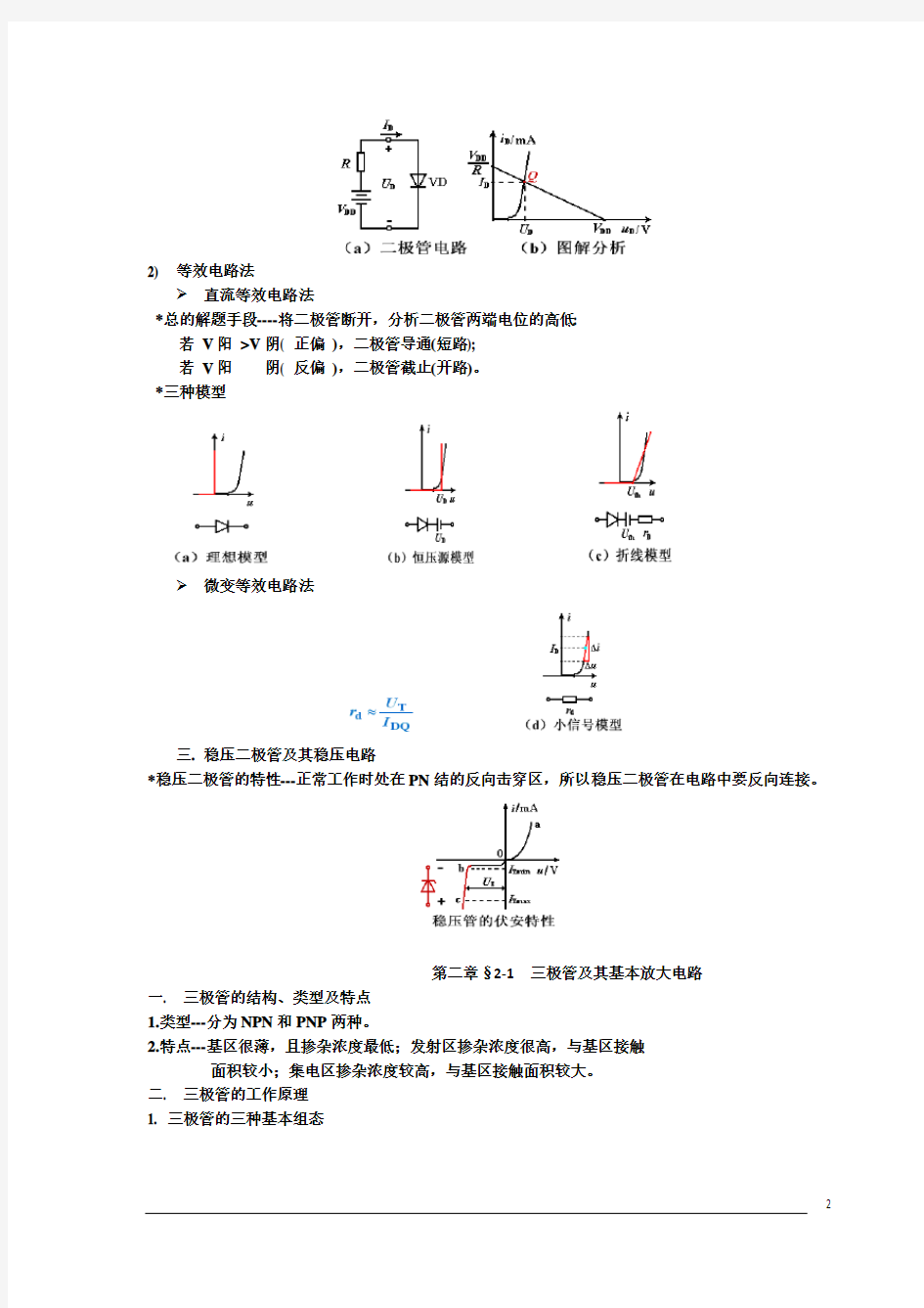 (完整版)模拟电子技术基础知识点总结