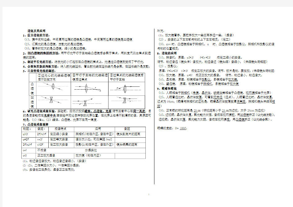 (完整版)北师大版物理八年级下册总复习整理