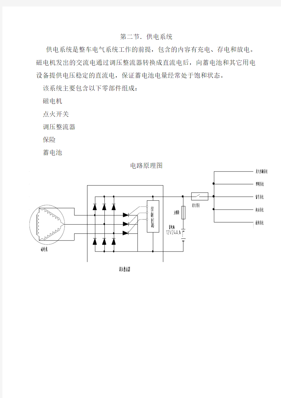 电器系统介绍综述