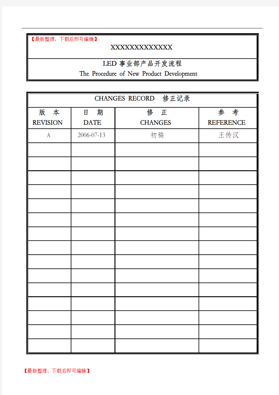 某公司产品开发流程(完整资料).doc