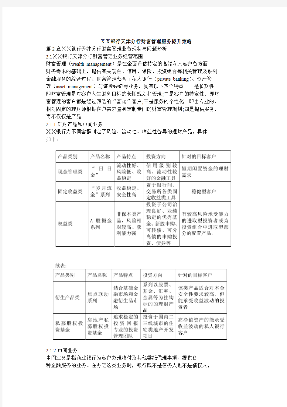 银行分行财富管理服务提升策略