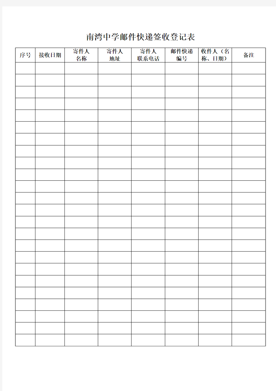 3、邮件快递收发管理制度