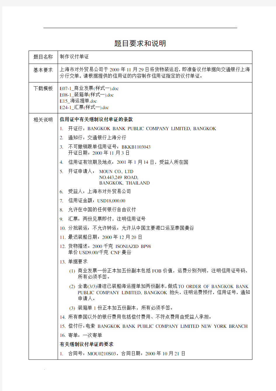 国际贸易单证学习 (19)