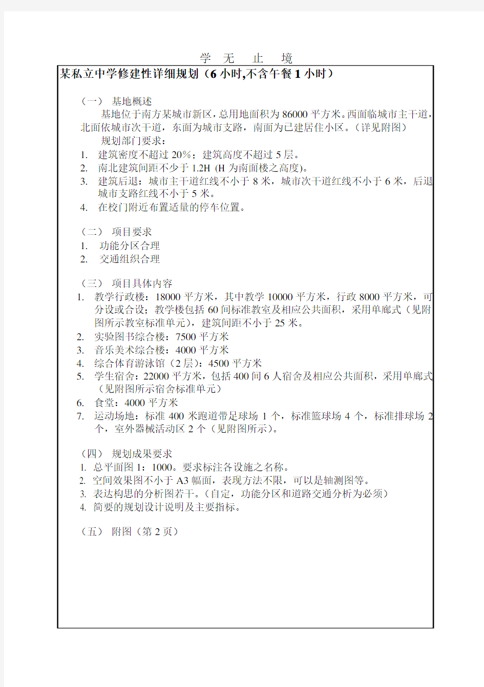 华南理工大学城市规划设计考研试题.pdf