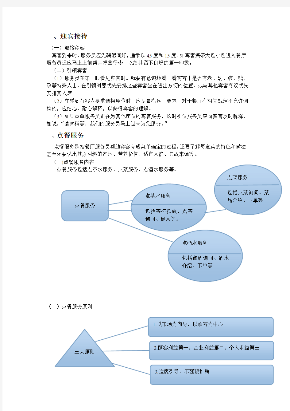 餐厅服务流程