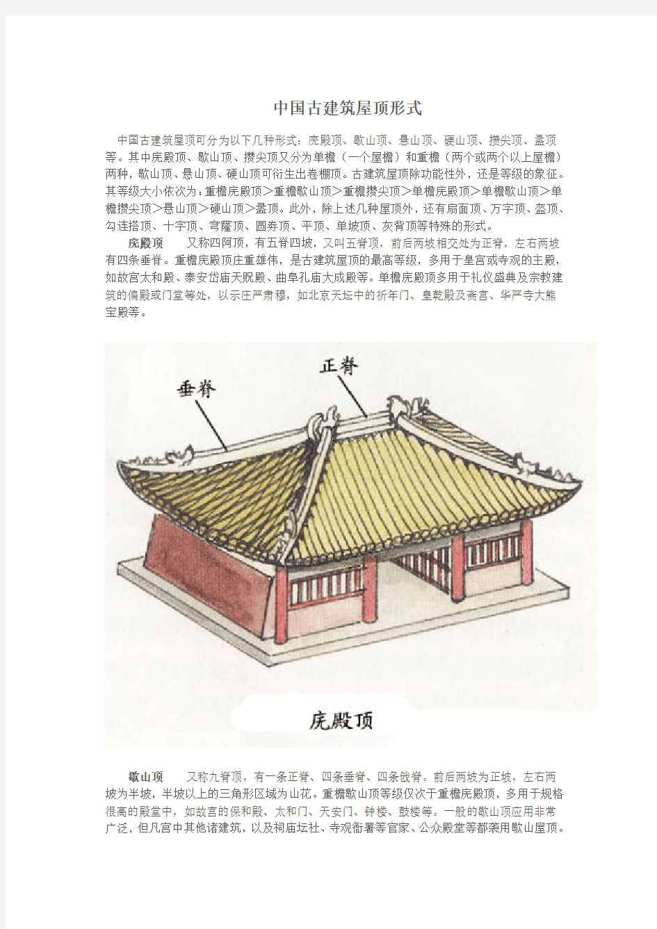 【中式元素】中国古建筑的屋顶形式