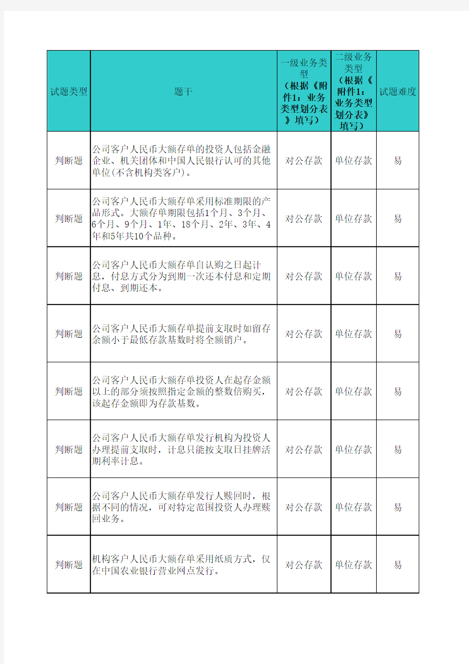 农业银行对公存款