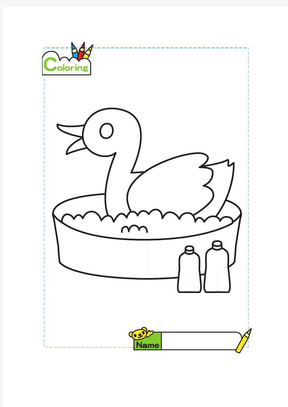 鸟-3岁-6岁儿童填色画-带参考画可直接打印
