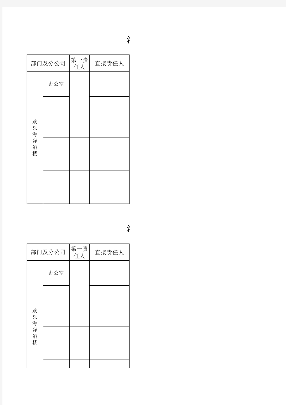 部门工作计划及总结