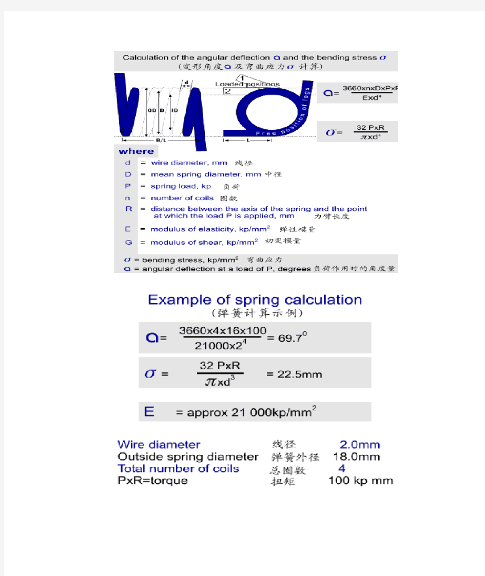 扭簧的设计