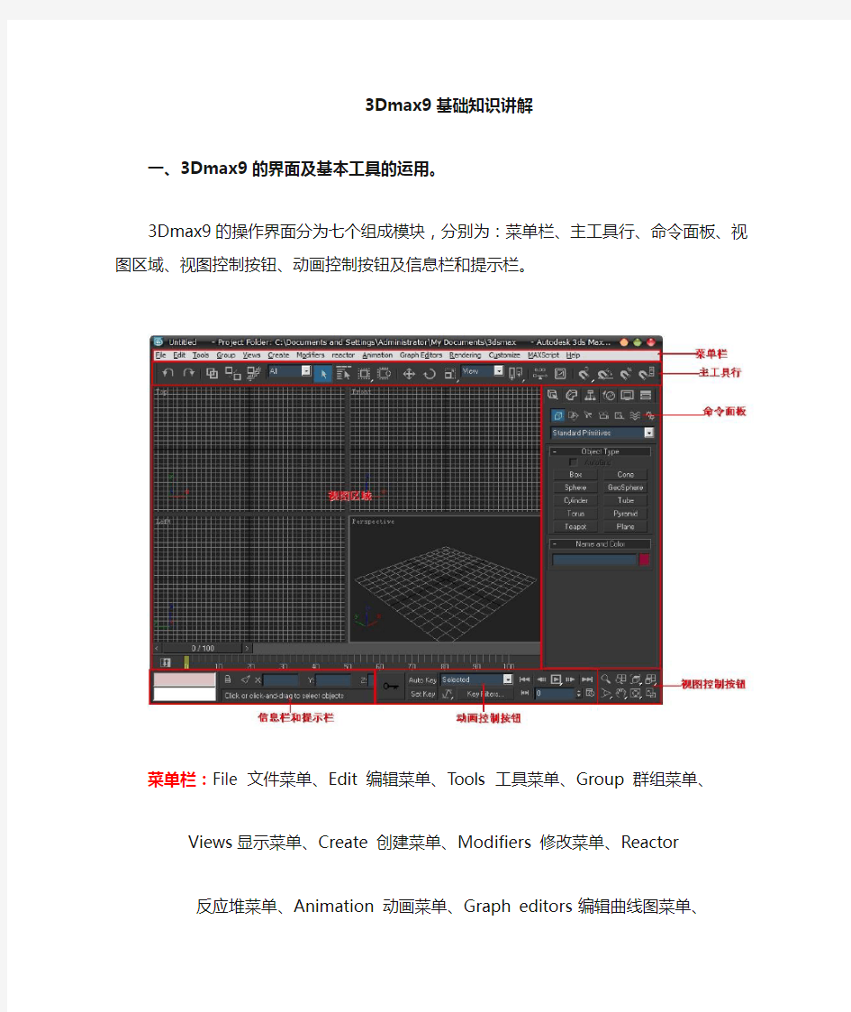 3Dmax基础知识讲解