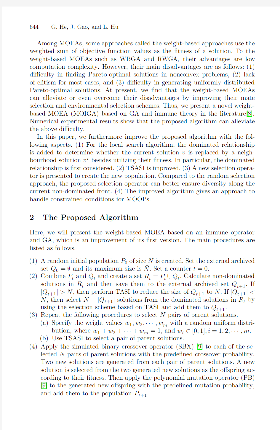 An Improved Immune Genetic Algorithm for Multiobjective Optimization