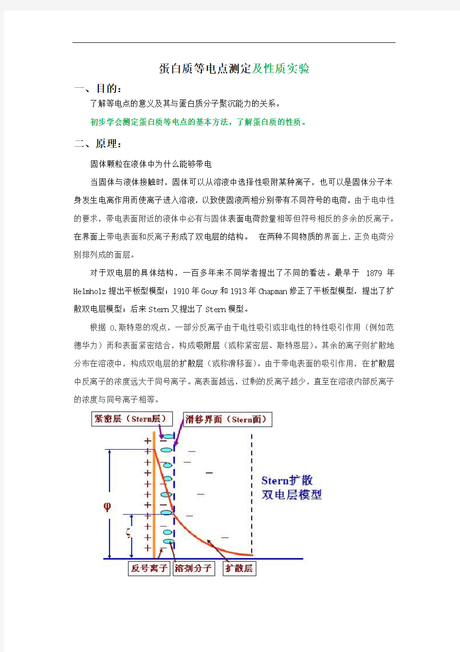 蛋白质等电点测定