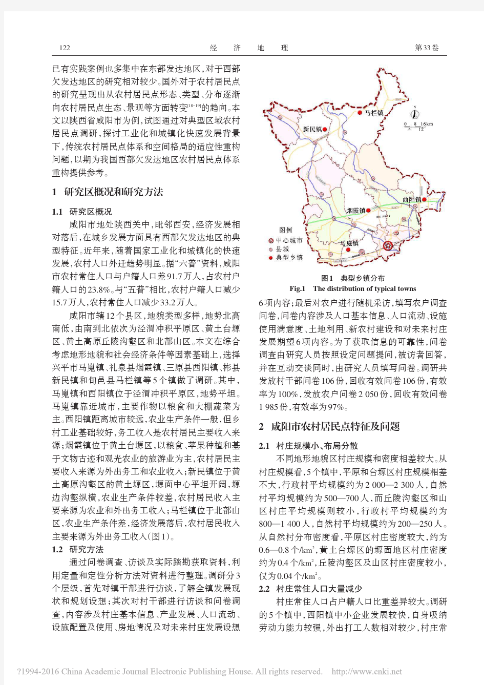 欠发达地区农村居民点体系重构模式研究_以咸阳市为例_赵思敏
