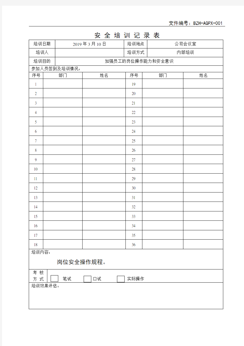 3月.岗位安全操作规程