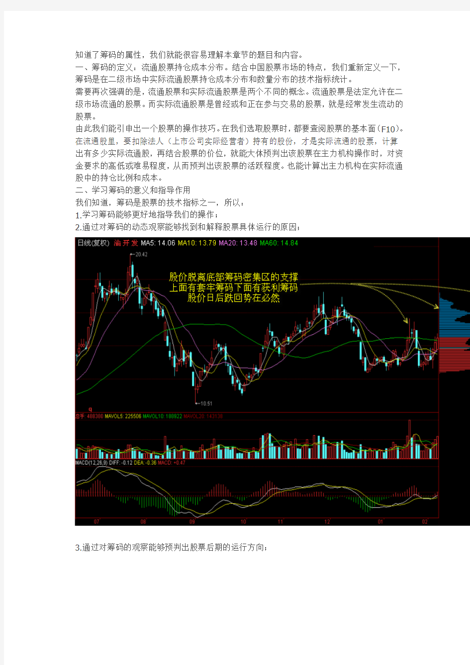 筹码的定义 学习筹码的意义和实际作用