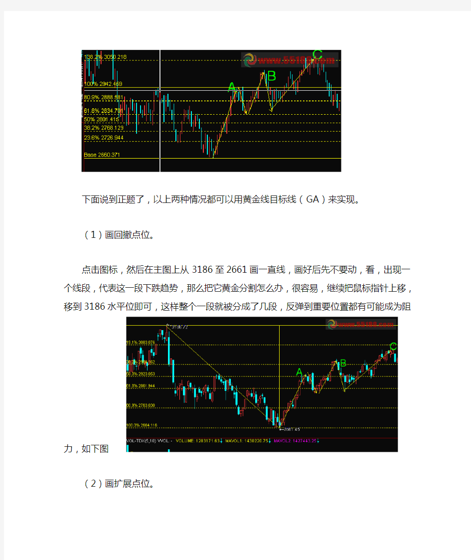 黄金分割目标线