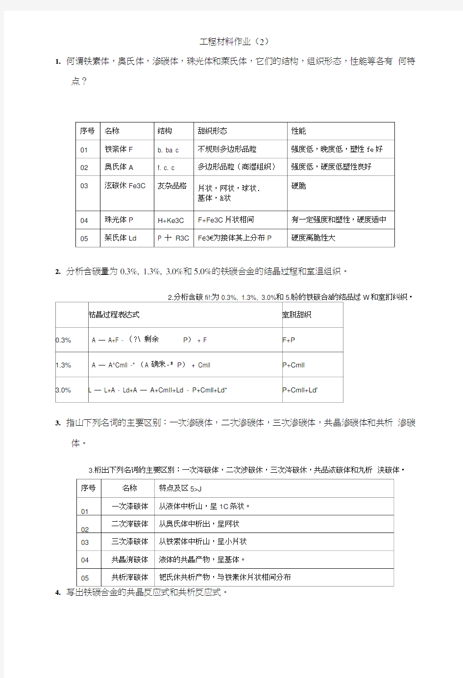 工程材料作业2答案.doc