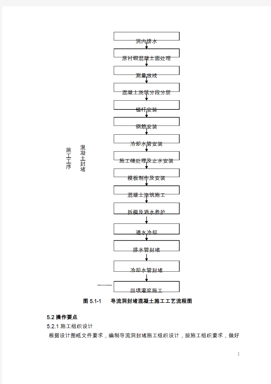 导流洞封堵混凝土施工工法