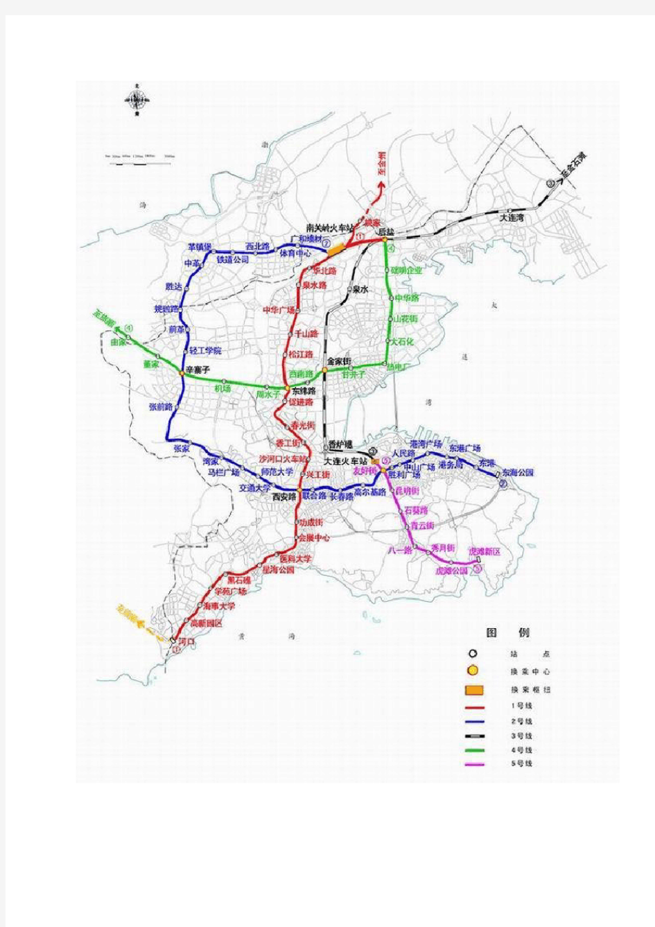 大连轨道交通规划(附图)