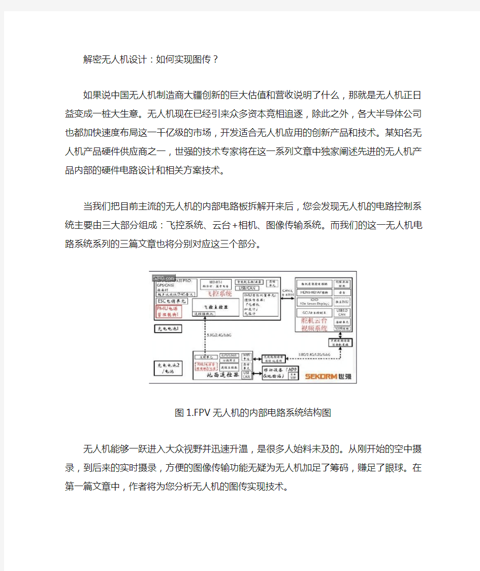 解密无人机设计如何实现图传