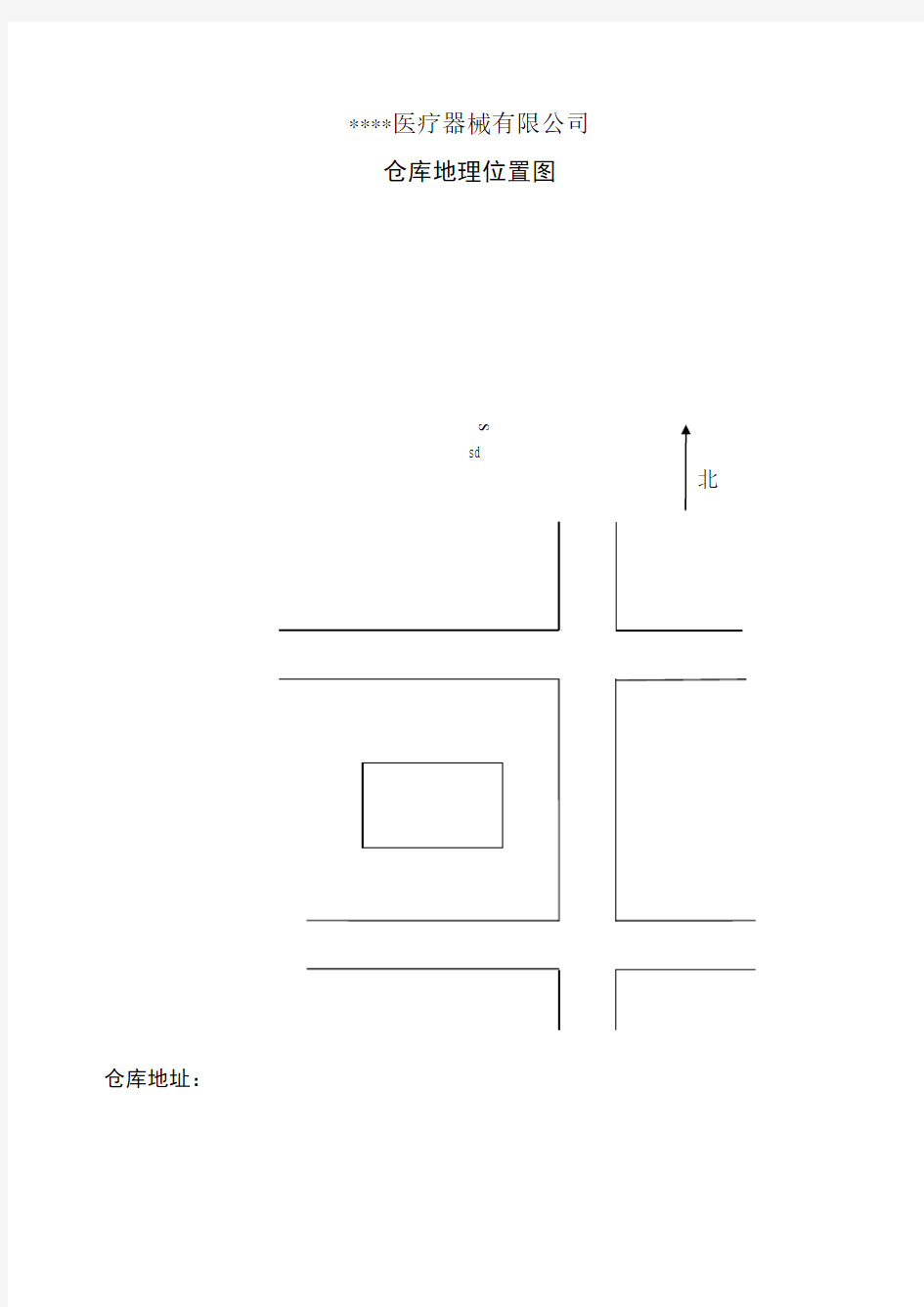 库房位置图、平面图