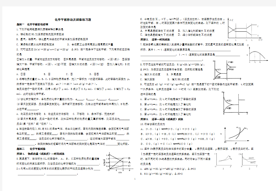 第三节  化学平衡移动原理及图像