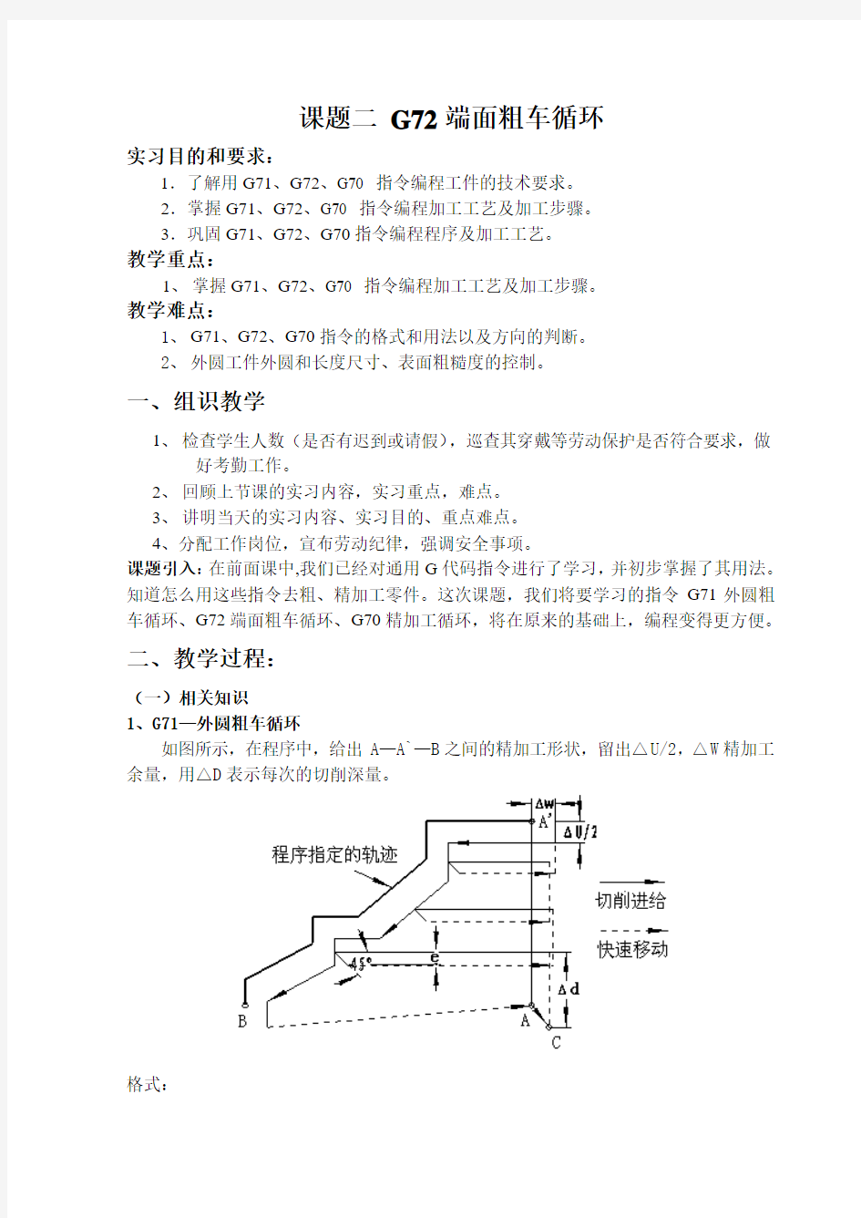 课题二 G72端面粗车循环22