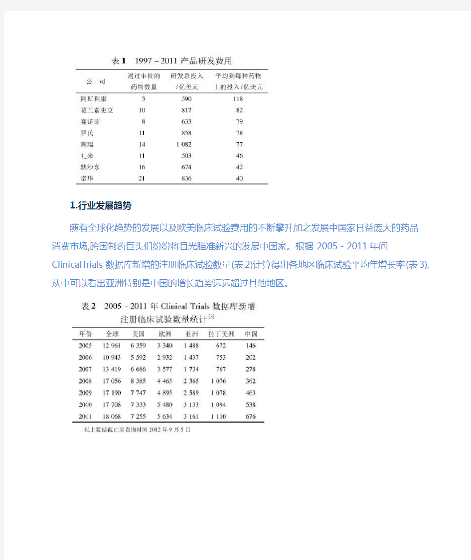 我国药物临床试验发展面临的机遇与挑战及政策建议