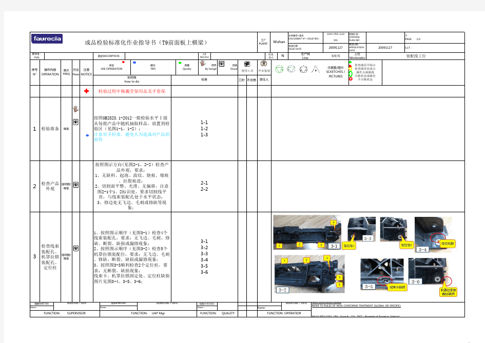 成品检验作业指导书