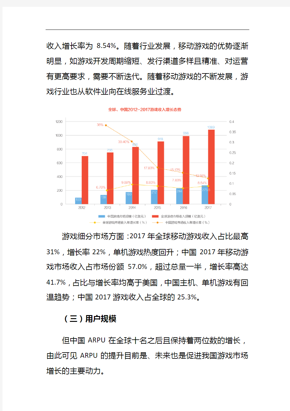 2020游戏行业发展分析报告