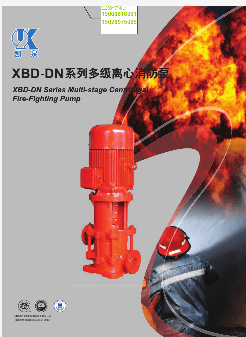 多级离心消防泵XBD-DN系列