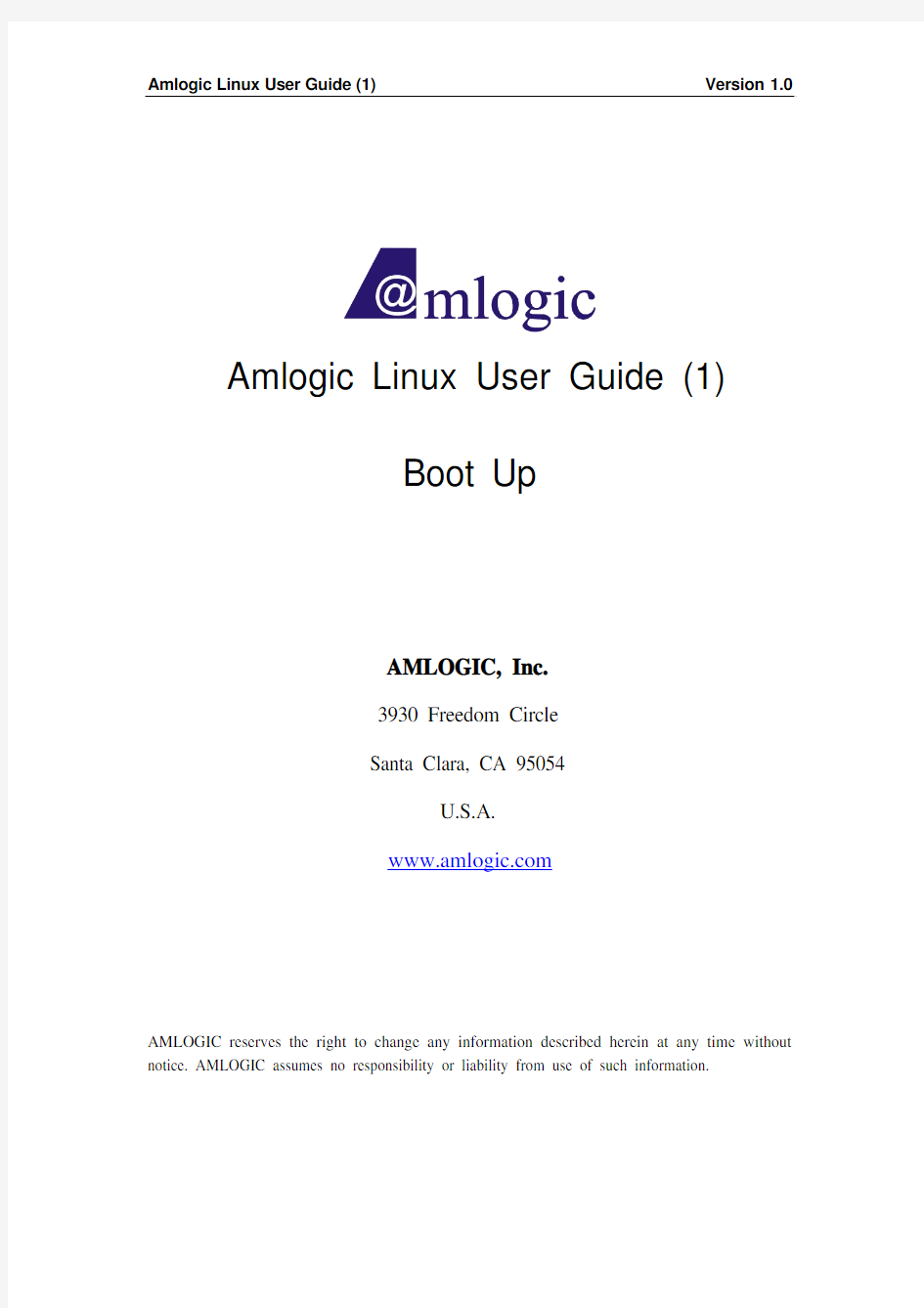 Amlogic Linux User Guide (1)