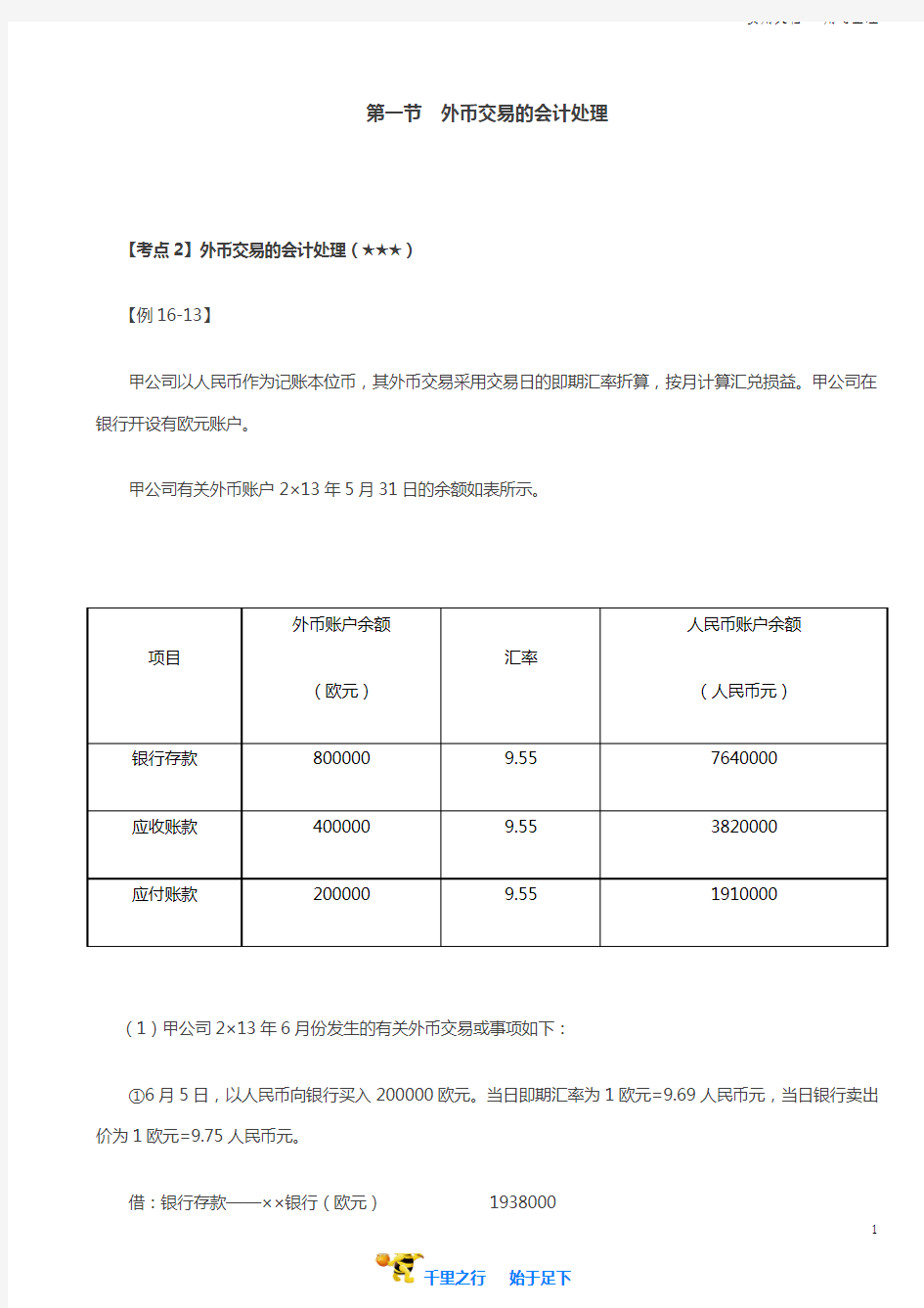 2019中级会计实务讲义95讲第76讲外币交易的会计处理(3)