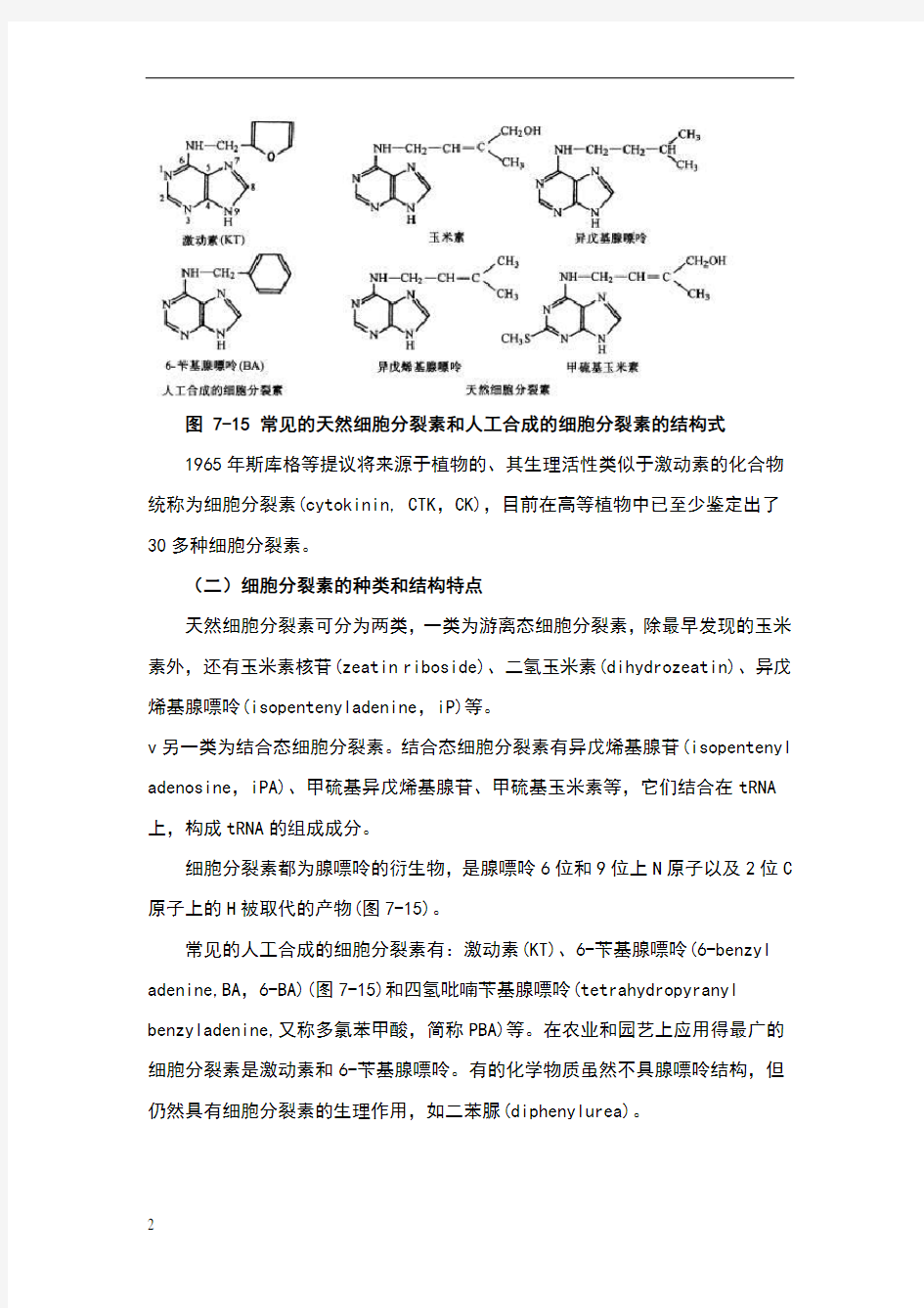 细胞分裂素具体介绍