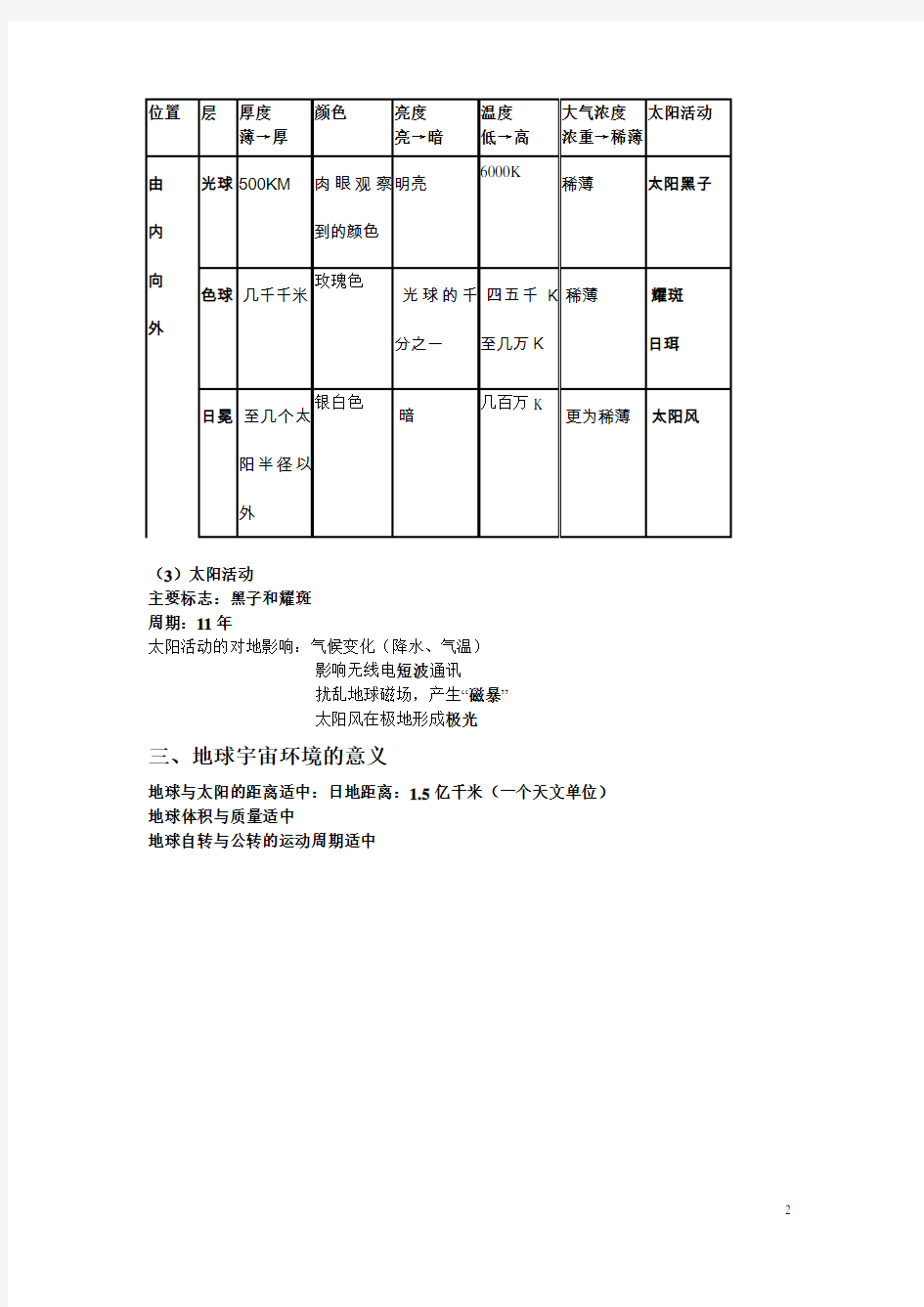 上海版高中地理系统复习(知识点梳理)
