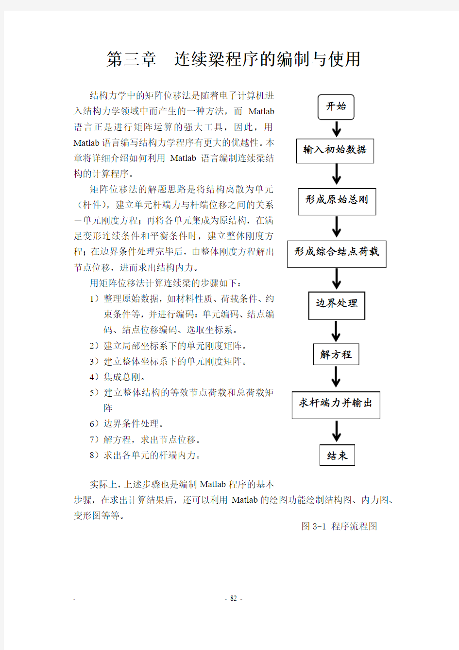 matlab连续梁程序的编制与使用