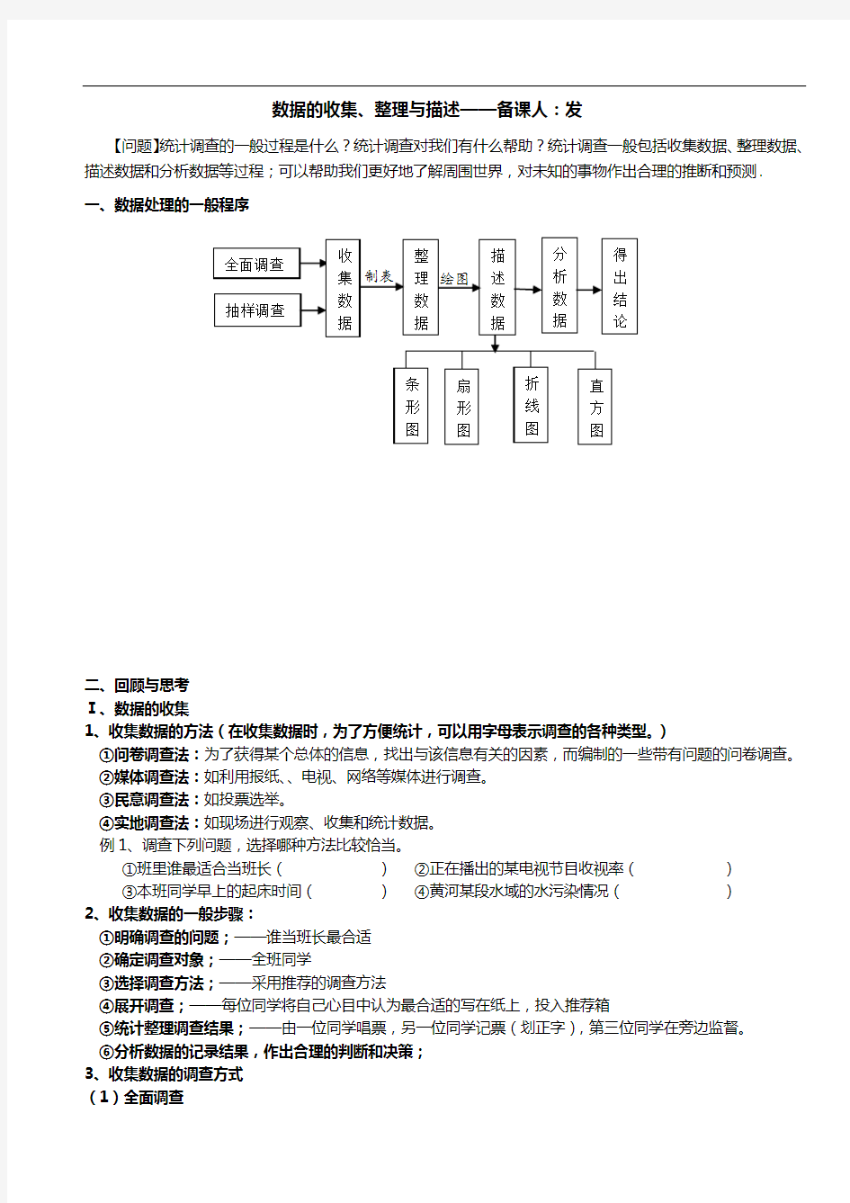 大数据地收集、整理、描述与分析报告