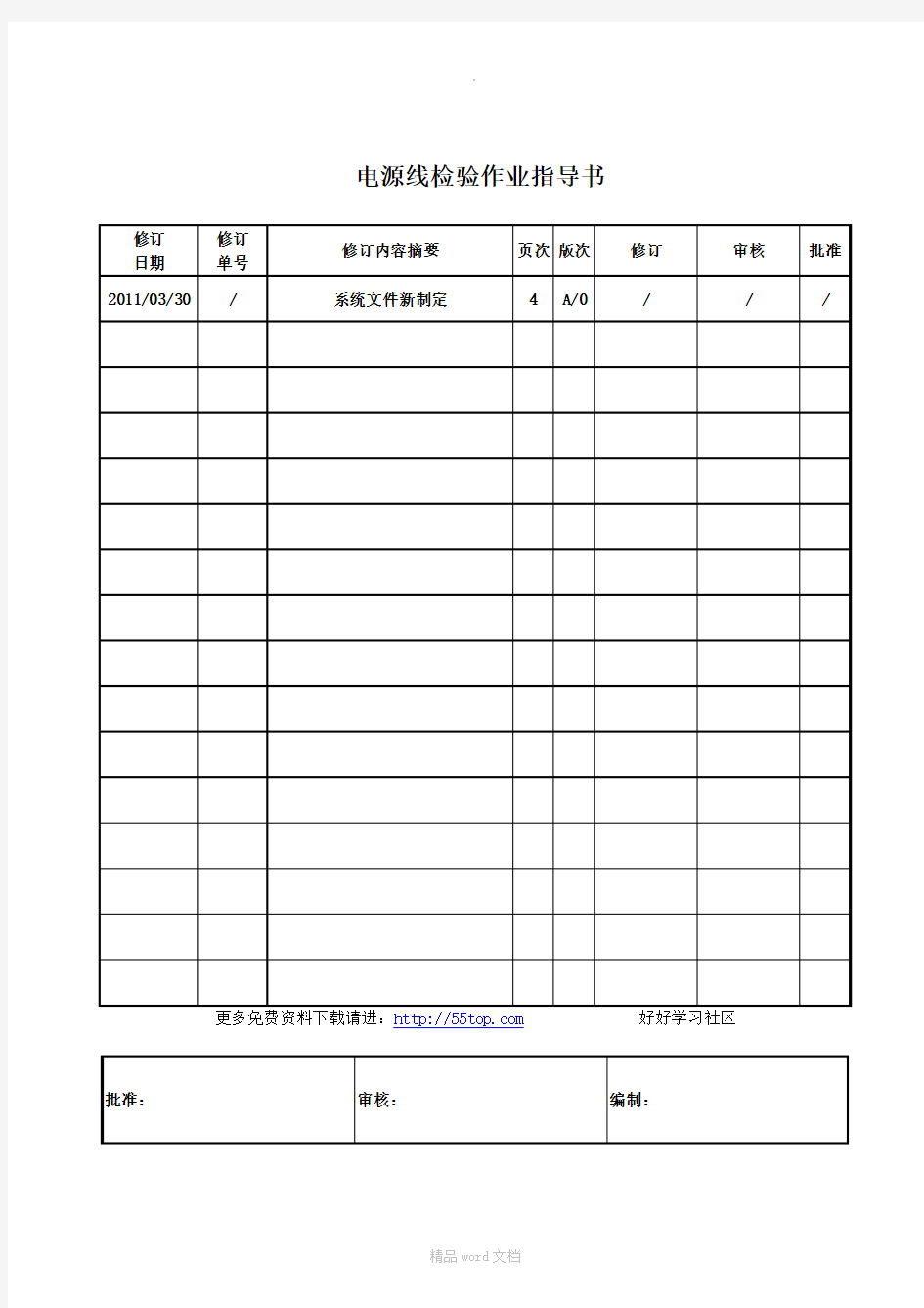 电源线检验作业指导书