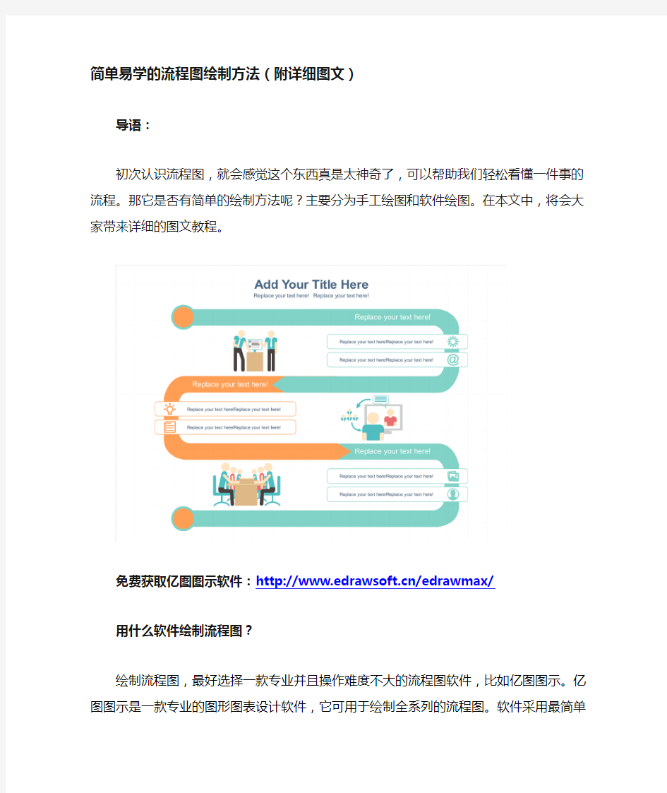 简单易学的流程图绘制方法(附详细图文)