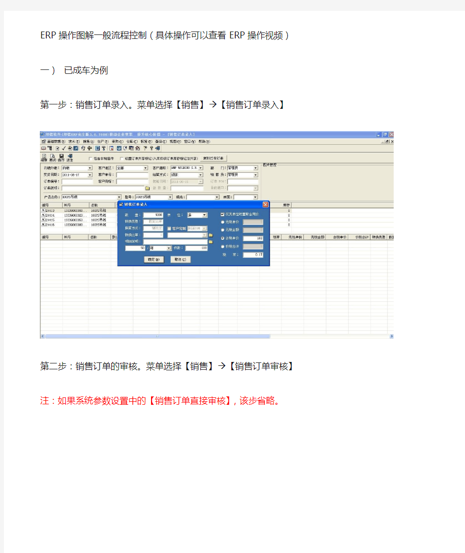 ERP操作流程图解