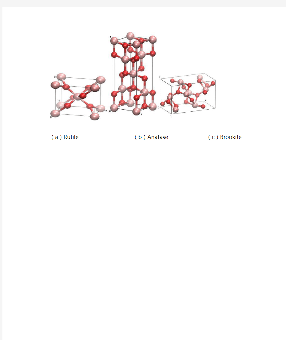 TiO2 晶格结构