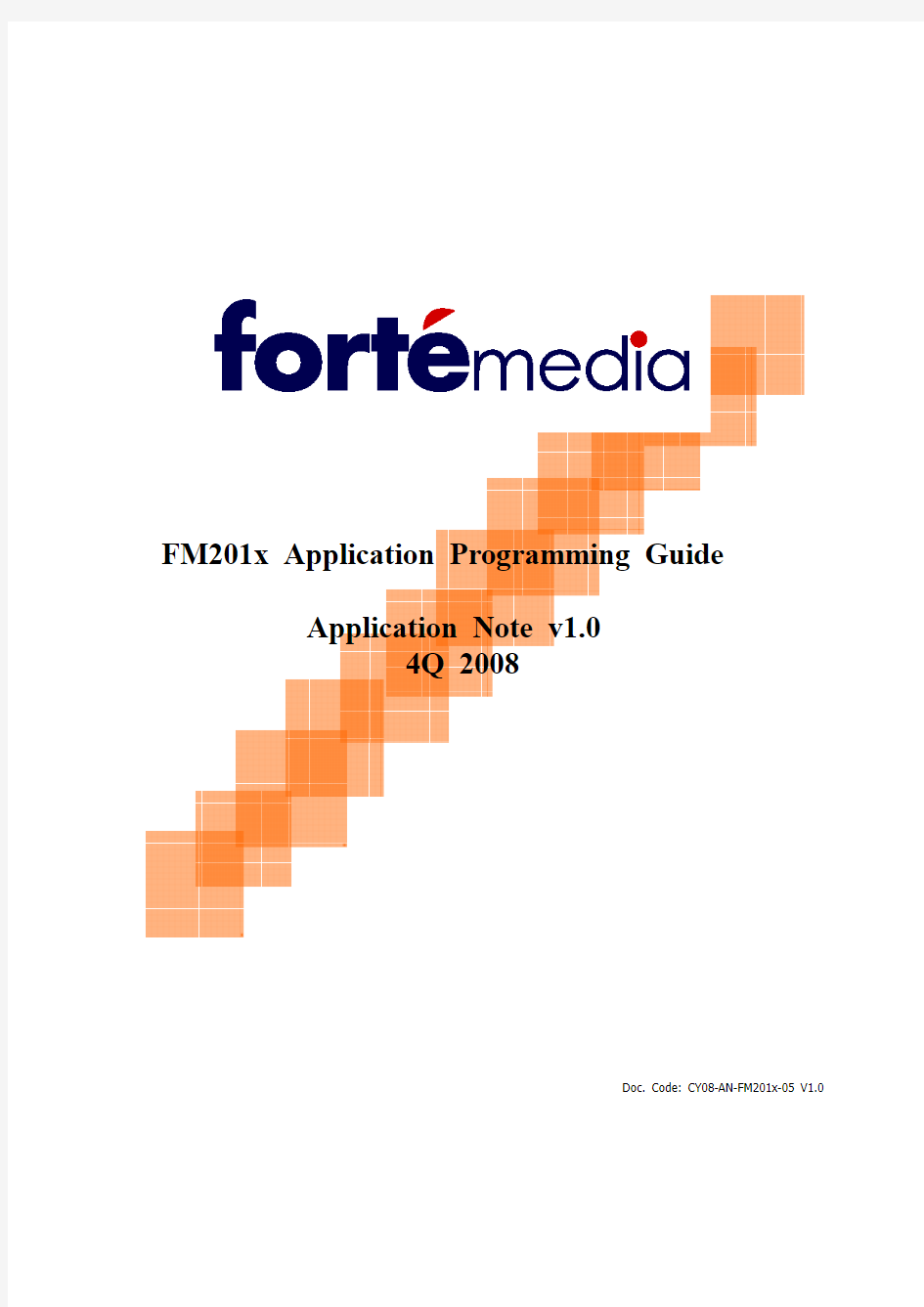 FM201x Application Programming Guide_v1.0