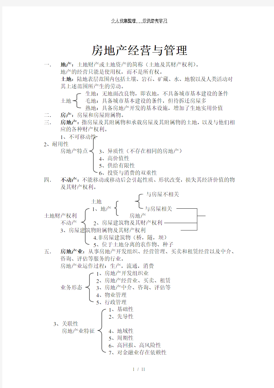 房地产经营与管理iii