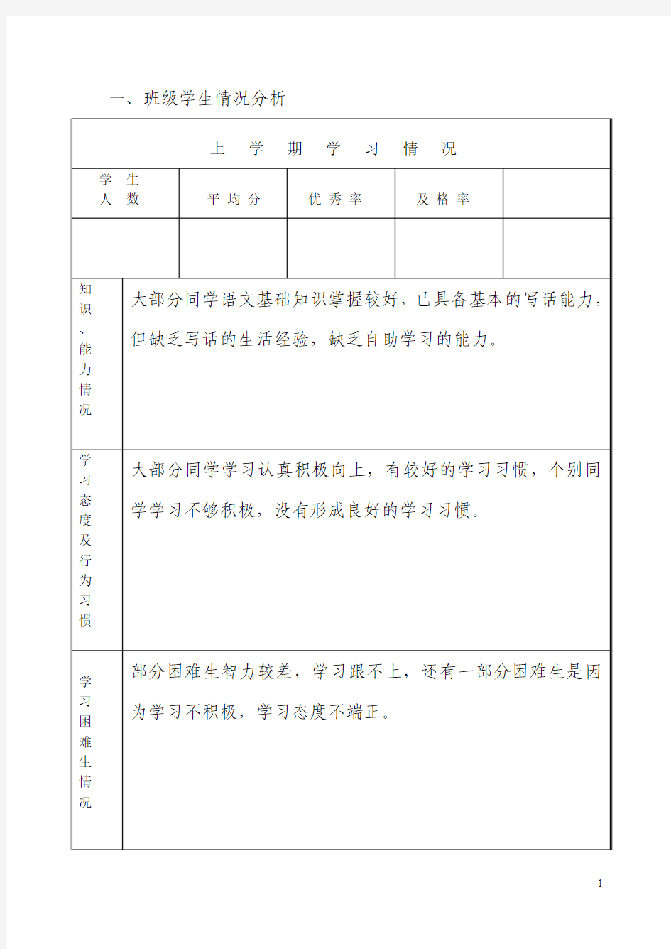 语文工作计划