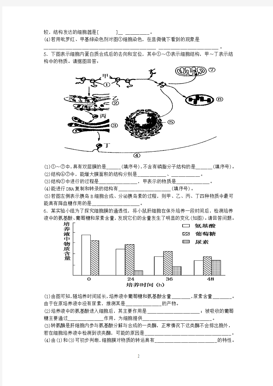 瑞昌二中高三生物单独培优试题(十五)