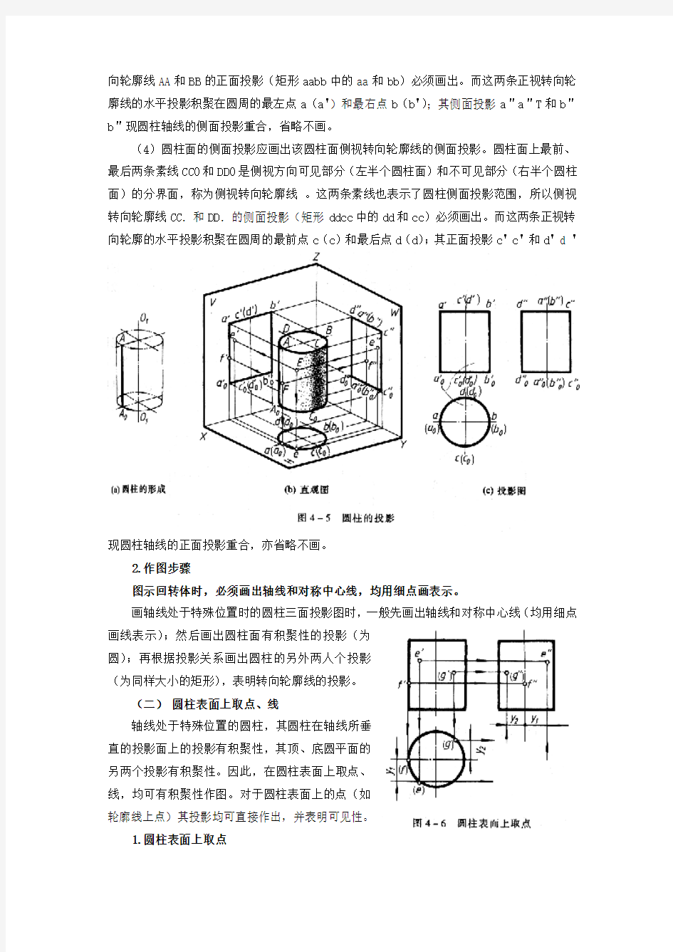 回转体的投影