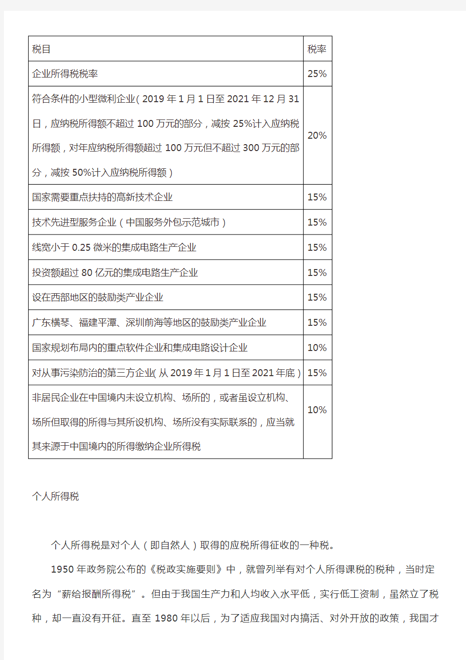 最新各行各业税种,税率表汇总