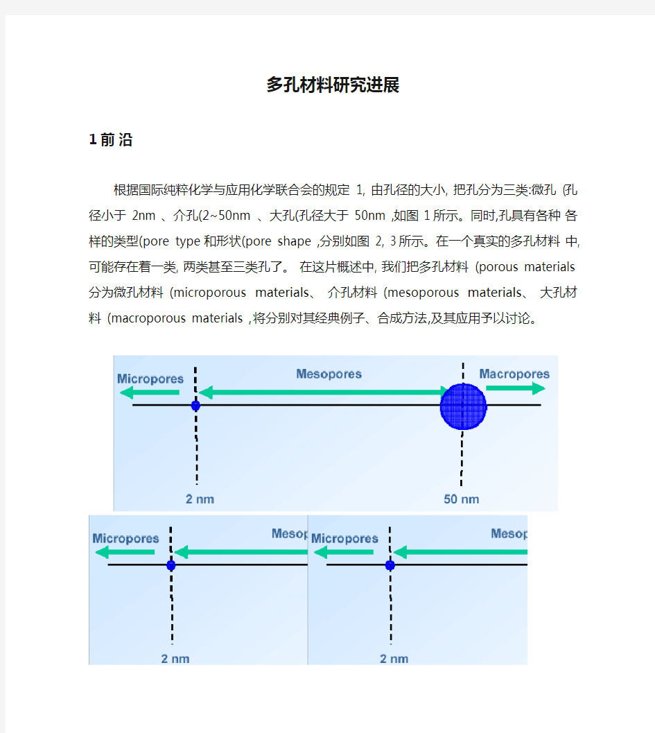 多孔材料研究进展.