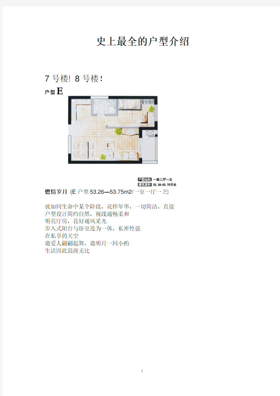 史上最全房地产户型说辞文案